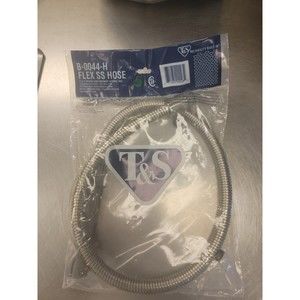 T & S. P/N: B-0044-H. 44" FLEXIBLE STAINLESS STEEL HOSE W/GRAY HANDLE. 3/4"-14